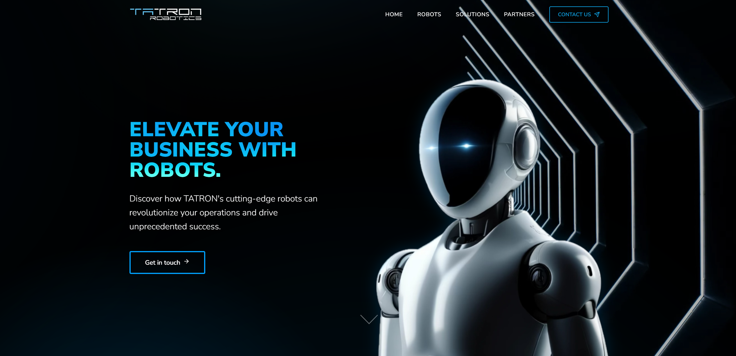 Tatron Robotics homepage screenshot